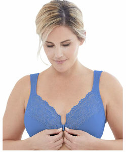 plus size front closure underwire bra